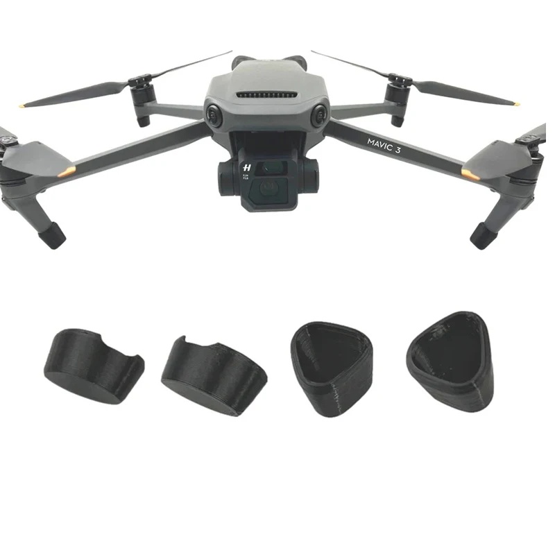 Drone Landing Pad - ชุดอุปกรณ์ป้องกันขาตั้ง 4 ชิ้น พร้อมแผ่นรองยกสูงสำหรับ DJI Mavic