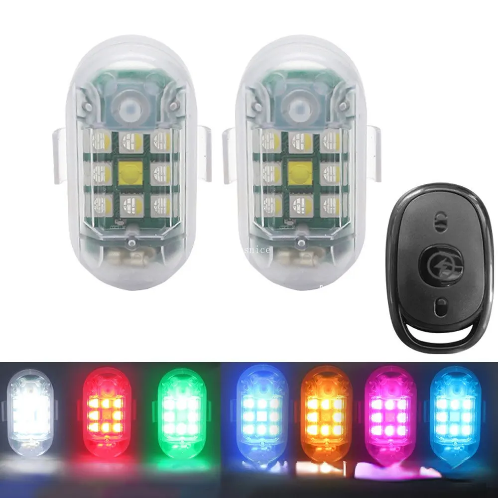Drone Strobe Light - 1/2 ชิ้นไร้สาย LED Strobe Light รีโมทคอนโทรลไฟเตือนแฟลชตัวบ่งชี้
