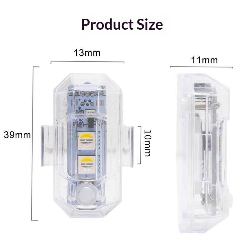 ไฟเตือน LED RGB สำหรับมอเตอร์ไ - Drone Strobe Light บทวิจารณ์และราคา