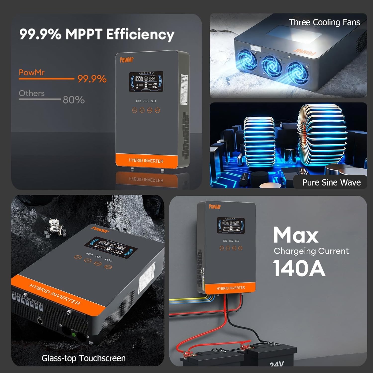 PowMr USA อินเวอร์เตอร์ชาร์จพล - Drone Solar Charger บทวิจารณ์และราคา