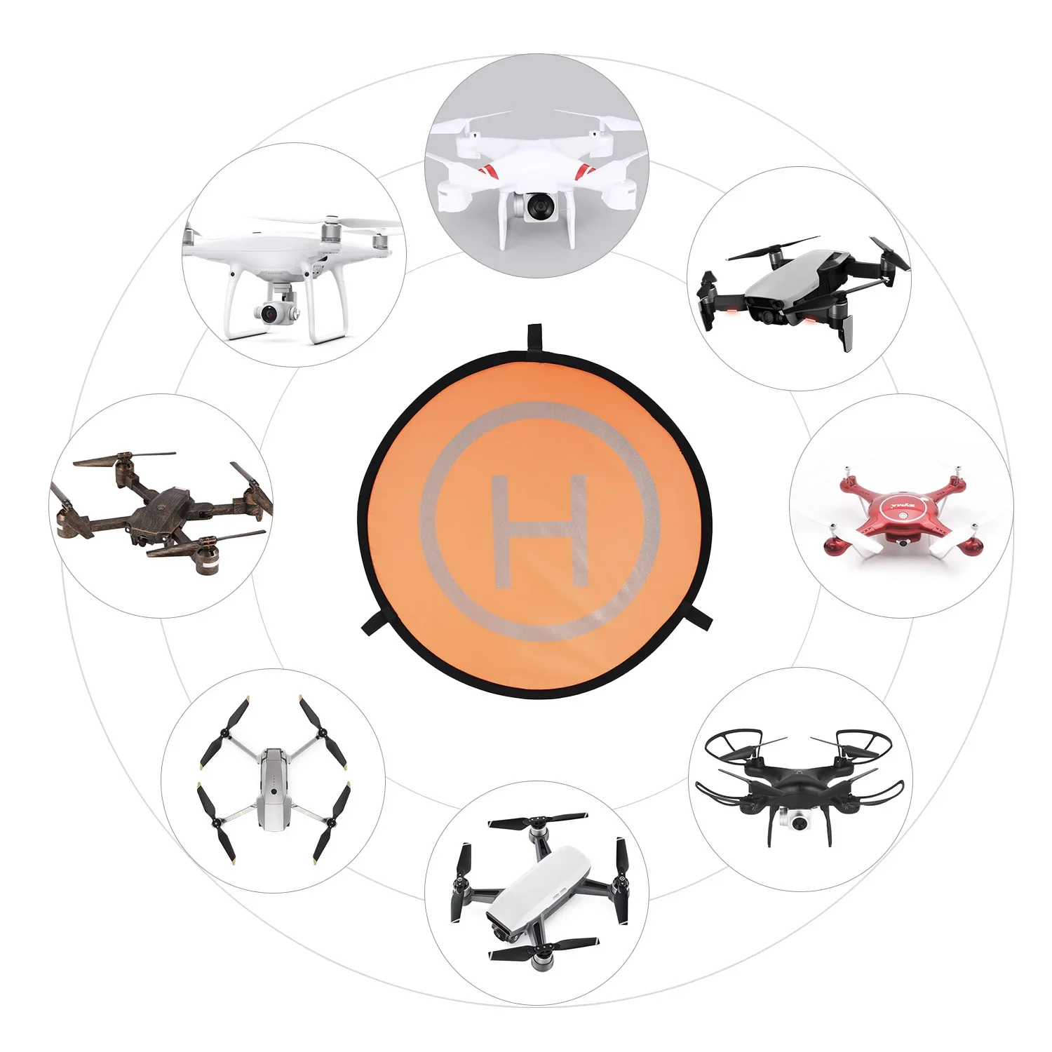 55/75/110 ซม.Drone Universal L - Drone Landing Pad บทวิจารณ์และราคา