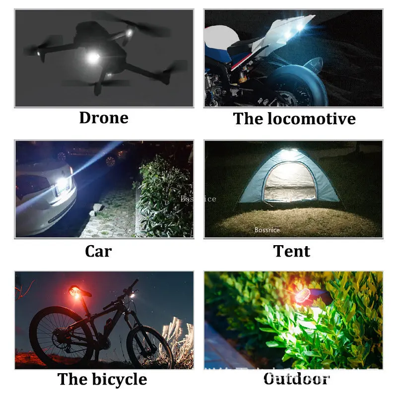 1/2 ชิ้นไร้สาย LED Strobe Ligh - Drone Strobe Light บทวิจารณ์และราคา