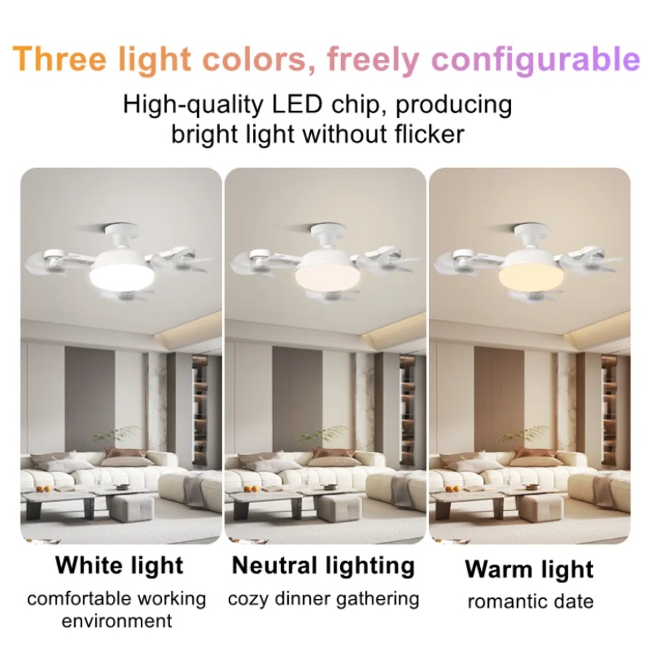 พัดลมเพดานพร้อมไฟ รุ่น E27 3/4 - Drone Beacon Light บทวิจารณ์และราคา