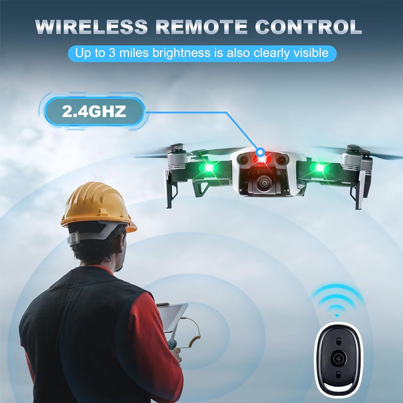 ไร้สาย LED Drone Strobe Light  - Drone Strobe Light บทวิจารณ์และราคา