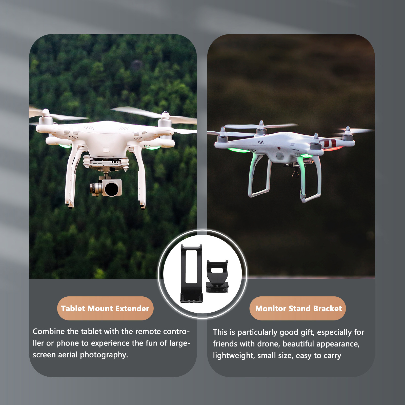 1 ชุด ขาตั้งยึดโทรศัพท์แท็บเล็ - Drone Tablet Mount บทวิจารณ์และราคา